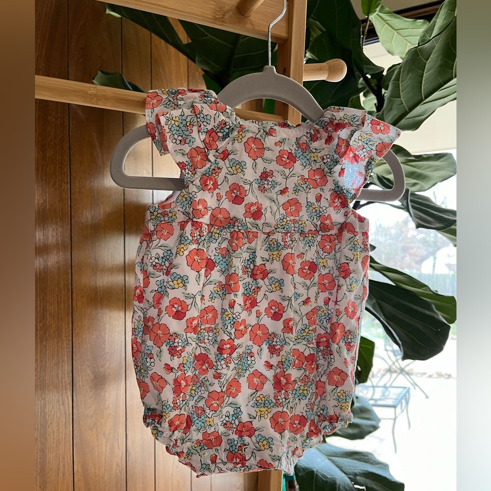 Janie and Jack Floral Romper - Picture 1 of 1